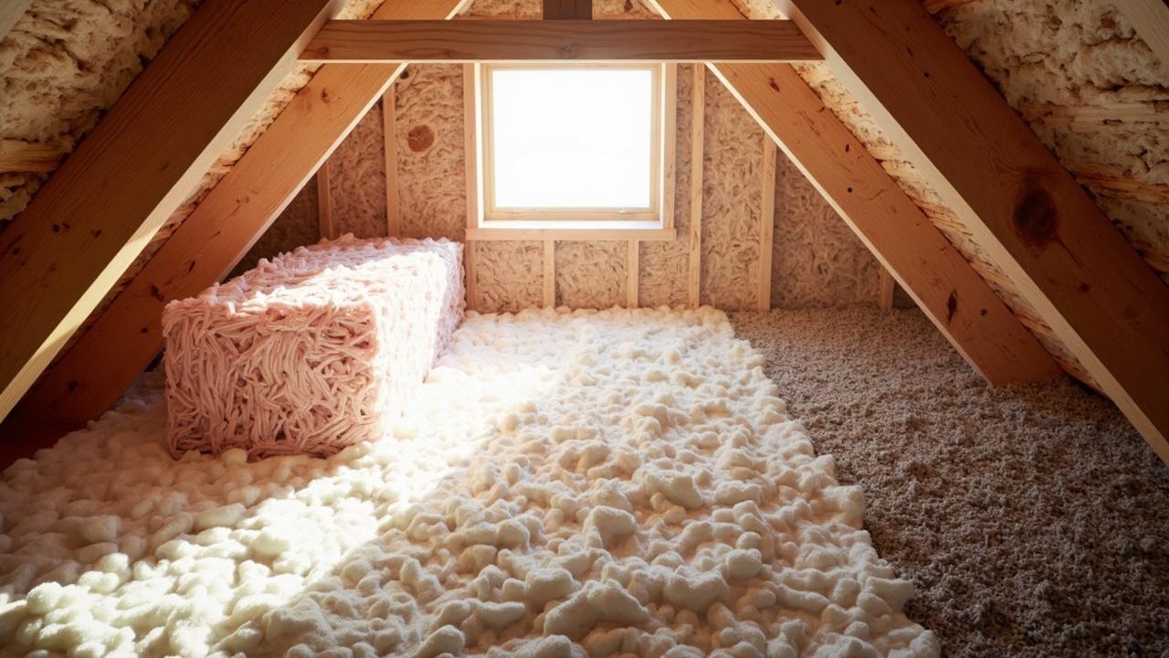 attic insulation types cost comparison