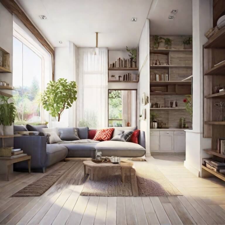 Dapur Terbuka ke Ruang Tamu