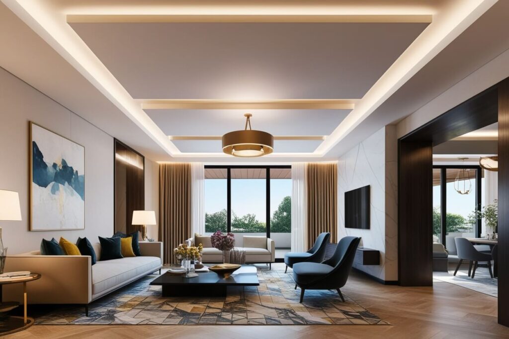 Memasang Plafon Gypsum Drop Ceiling