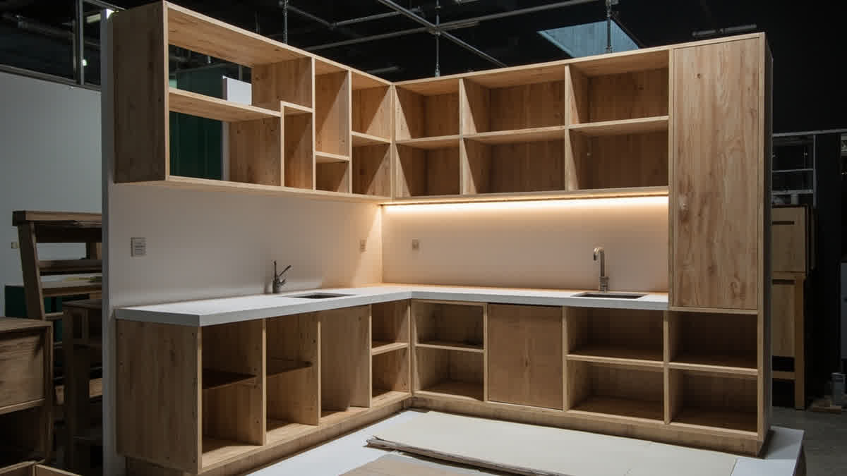 Proses pembuatan kitchen set