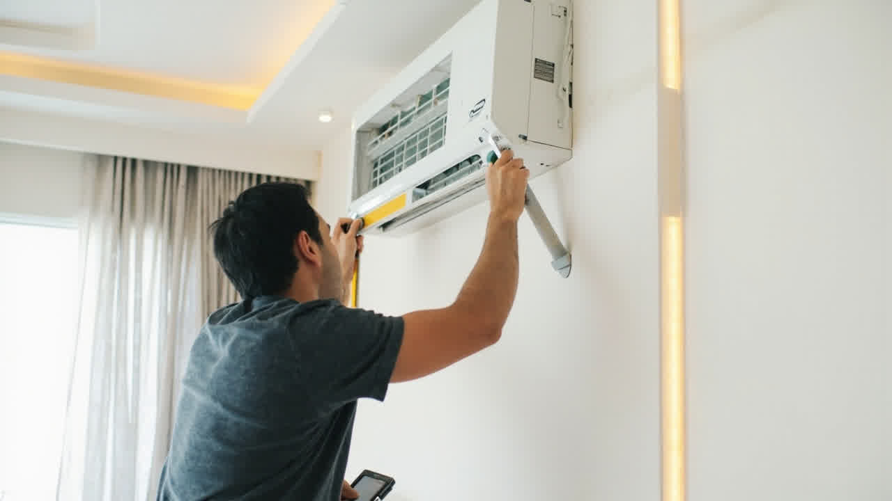 Cara Pasang AC Split - Instalasi unit indoor dan outdoor
