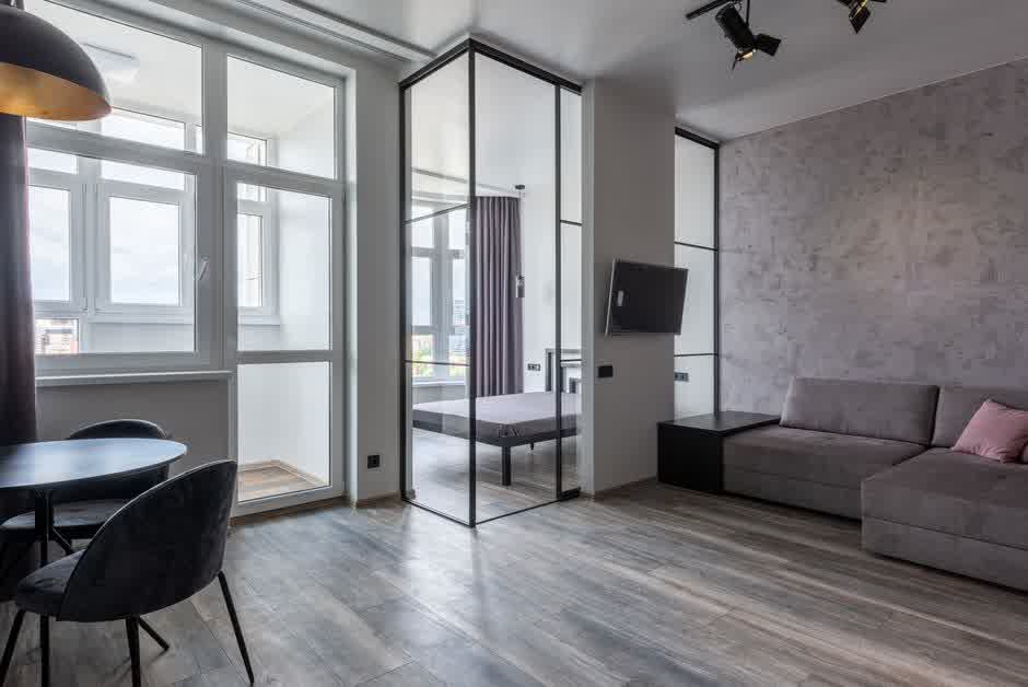 dinding kaca rumah modern