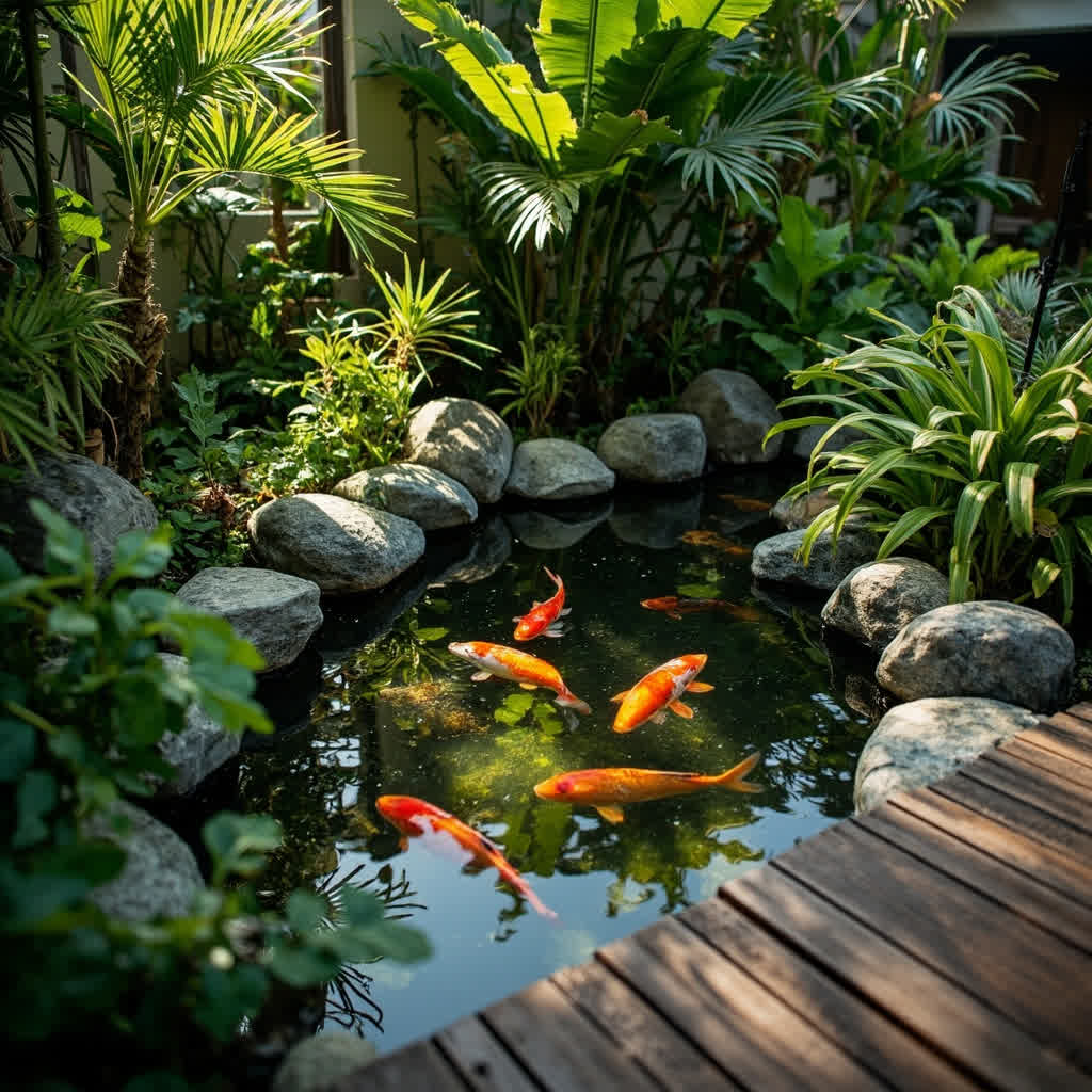 Kolam Ikan Mini Taman Rumah: Biaya, Sistem Filter, dan Kesalahan Fatal