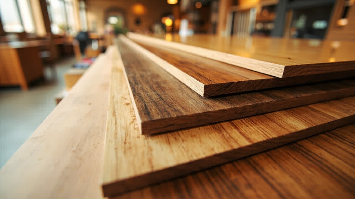 motif hpl kayu oak dan walnut untuk interior rumah