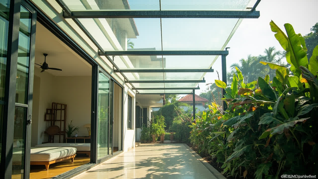 Material plafon outdoor untuk teras dan area semi terbuka